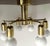 Hollywood Regency Space Age Brass Ceiling Light For Sale - Image 4 of 11