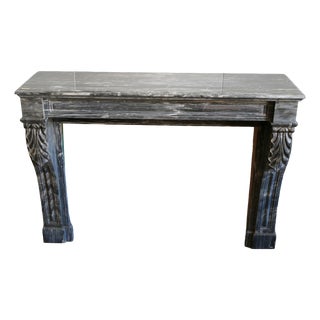 Frame Fireplace in Gray Marble from Befos For Sale
