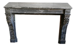 Frame Fireplace in Gray Marble from Befos