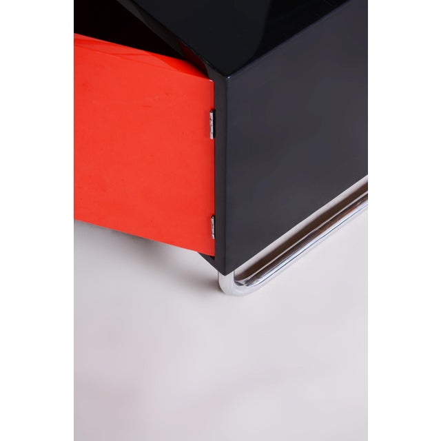 Bauhaus Bedside Tables attributed to Vichr & Spol, 1930s, Set of 2 For Sale - Image 14 of 14