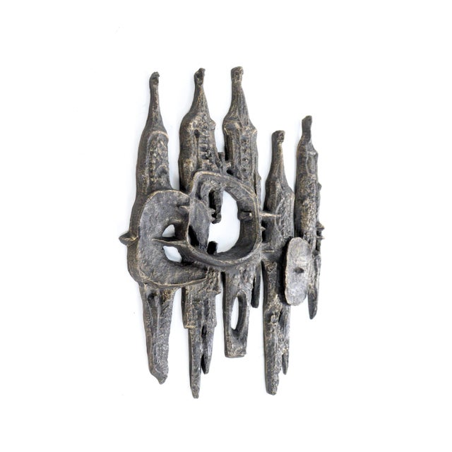 Brutalist Gatekeepers Wall Sculpture, 1970s For Sale - Image 4 of 16