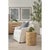 Contemporary Burl Wooden Round Accent Table by Essentials for Living For Sale - Image 3 of 8