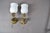 Seven-piece French Art Deco style bathroom fixture set from the 1930s in bronze and brass with sculptural fist motifs. The...