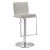 Amalfi Light Grey Steel Adjustable Bar Stool For Sale