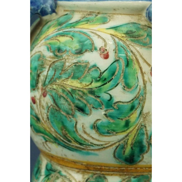 Antique Ceramic Vase with Handles from Fratelli Fanciullacci, 1890s For Sale - Image 13 of 18