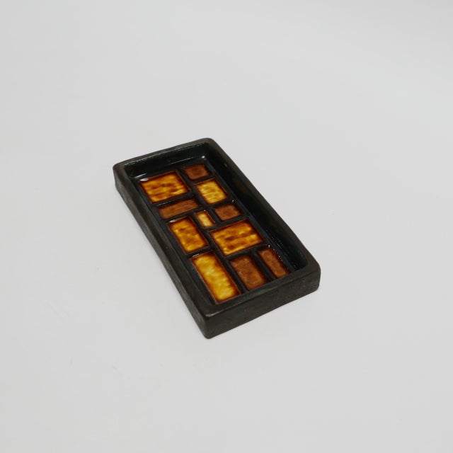 1960s Vintage Scandinavian Ceramic Trinket Tray, Denmark, 1960s For Sale - Image 5 of 9