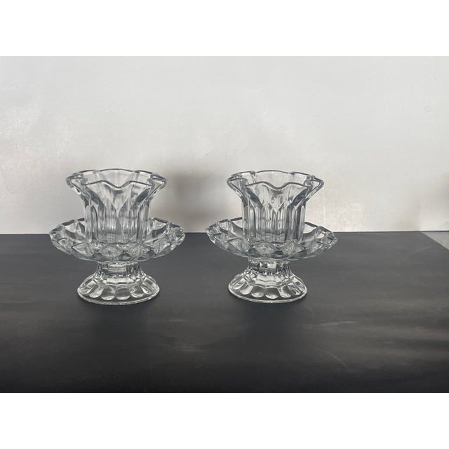 Chantilly Ruffled Candle Holders by PartyLite - Pair For Sale - Image 4 of 8