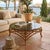 Large French Riviera Style Peacock Coffee Table in Rattan, Bamboo and Glass, 1970s For Sale - Image 18 of 18
