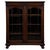 Early 20th Century Antique English Oak Glazed Display Cabinet For Sale - Image 3 of 12