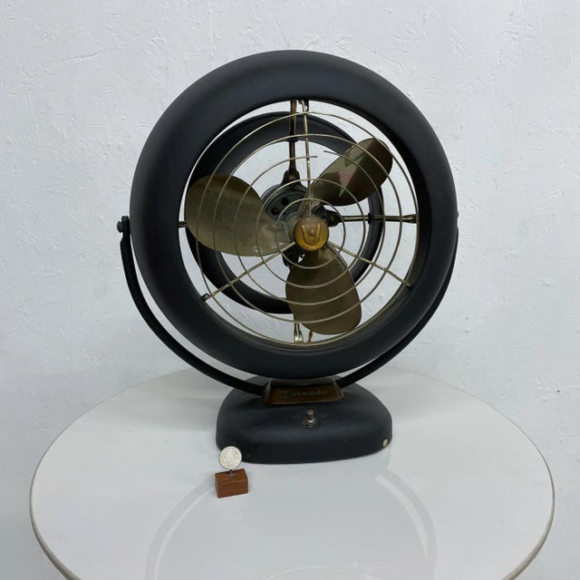 1940s Vornado Vintage Electric Metal Table Fan Restored For Sale - Image 12 of 13