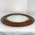 Brown Victorian Hand Carved Round Oak Mirror For Sale - Image 8 of 13