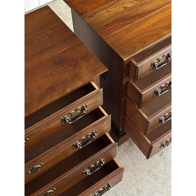 Pair of Vintage Pennsylvania House Nightstand Chests, C. 1960s For Sale - Image 14 of 17