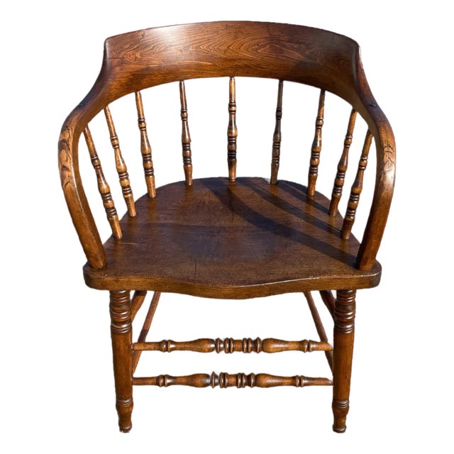 Antique Captian's Chair For Sale