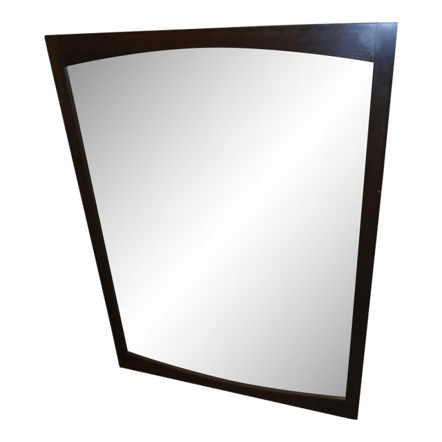 Vintage Danish Modern Mid-Century Modern Walnut Dresser Wall Mirror For Sale