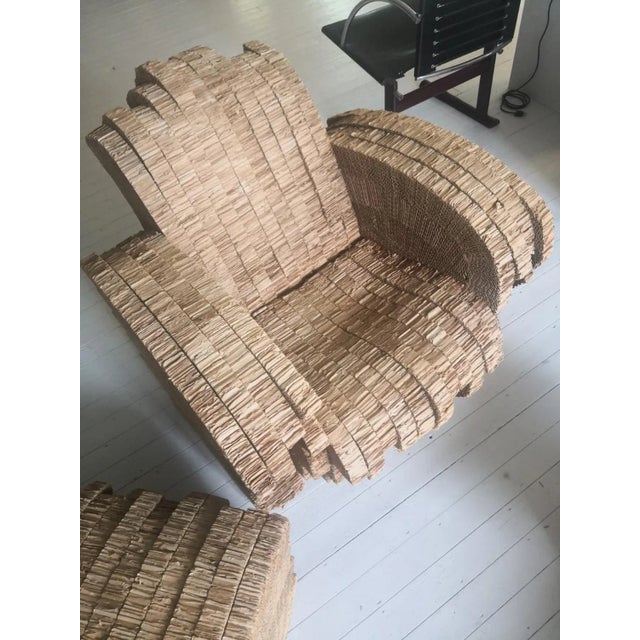 1990s Set of Limited Ed. Nr. 14 of 100 Little Beaver Chair and Ottoman by Frank Gehry from Vitra, 1990s For Sale - Image 5 of 7
