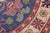 Southwestern Kazak Smoot Blue/Ivory Wool Round Rug- 4'10''x4'10'' For Sale - Image 4 of 9