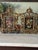 A charming pair of vintage original miniature oil paintings on board, exquisitely housed in ornate Rococo Revival cast...
