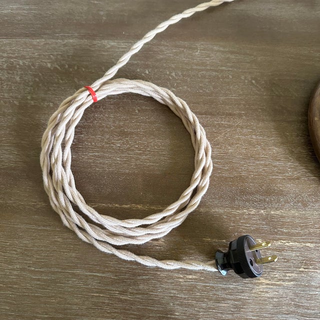 Wood Antique Carved Wood Barley Twist Lamp For Sale - Image 7 of 7