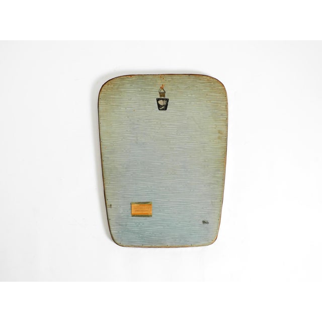 Mid-Century Modern Wall Mirror with Silver-Plated Frame, 1950s For Sale - Image 16 of 18