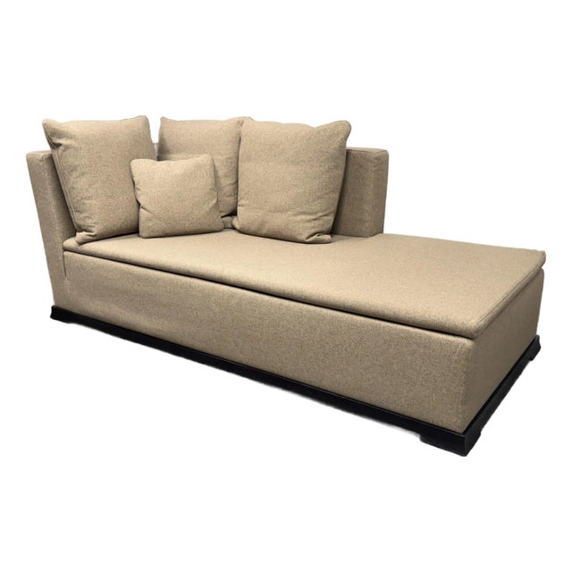 Cierre Imbottiti for Armani Casa Otelle Meridienne Chaise Lounge For Sale