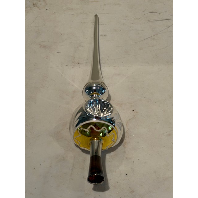 Vintage Mercury Glass Silver/Gold Tree Topper For Sale In Boston - Image 6 of 8