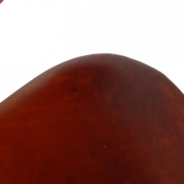 Brown Vintage Swan Chair in Patinated Cognac Leather by Arne Jacobsen, 1980s For Sale - Image 8 of 18