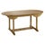 New teak oval foldable dining table, indoor and outdoor Extendable: 66.92in-86.61in.