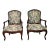 Pair of French or Italian Louis XIV Walnut Large Armchairs, Mid-18th Century For Sale