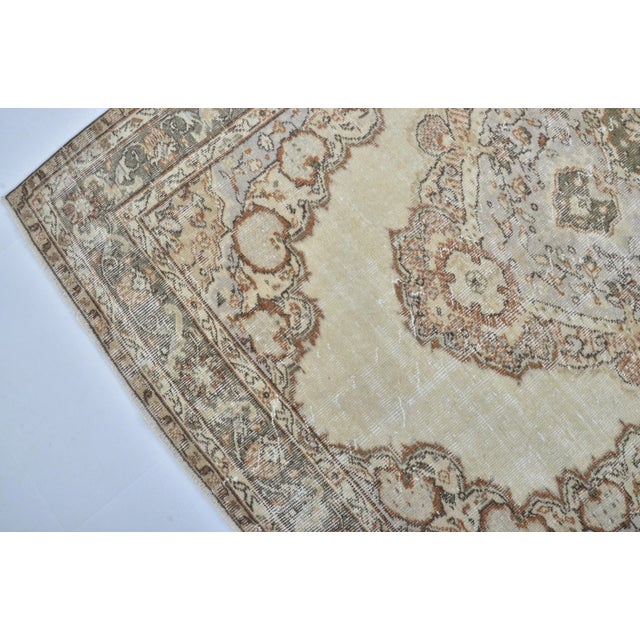 1960s Handmade Turkish Pastel Unique Area Rug For Sale In Phoenix - Image 6 of 11