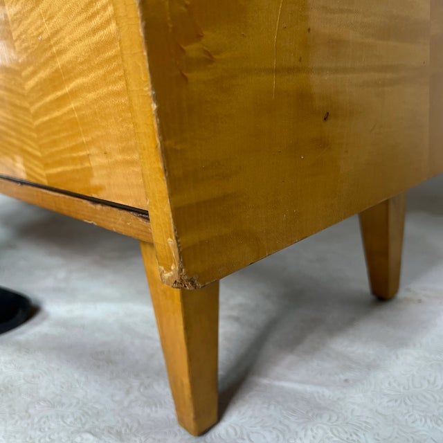 Mid Century German Maple Vanity For Sale - Image 9 of 11