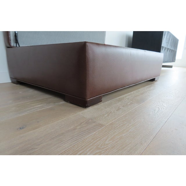 Castellano Custom Furniture Leather Storage Ottoman For Sale In Portland, OR - Image 6 of 8