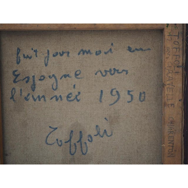 Louis Toffoli, Fortified Village in Spain, Oil on Canvas For Sale - Image 9 of 10