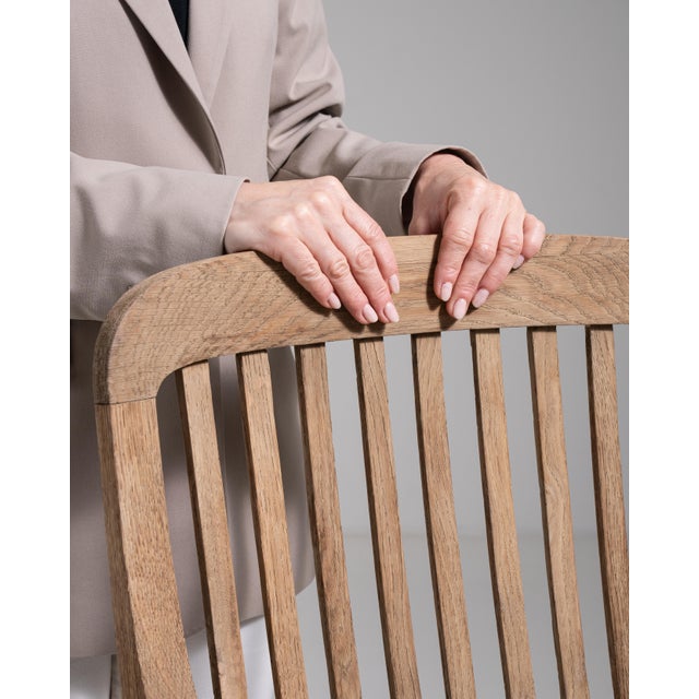 1900 - 1909 1900-1909 Oak Dining Chair with Upholstered Seat For Sale - Image 5 of 12