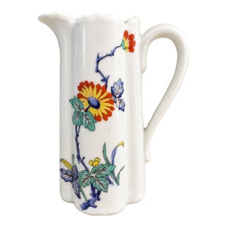 Vintage Haviland Limoges France Shalimar Floral Porcelain Pitcher Creamer For Sale
