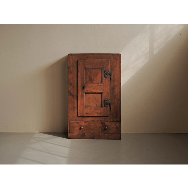 Antique Alpine Folk Art Cabinet in Pine, 1800s For Sale - Image 15 of 18