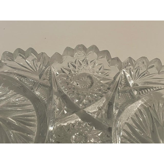Antique Cut Glass Candy Dish For Sale In Philadelphia - Image 6 of 9