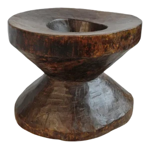 Vintage Naga Wood Rustic Pestle Pot