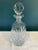 Art Deco Vintage Cut Crystal Decanter With Faceted Stopper For Sale - Image 3 of 8