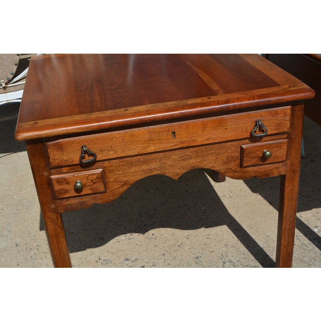 Lexington Furniture 1970s Pair of Bob Timberlake Lexington Cherry Wood Side / End Tables W/ Drawers For Sale - Image 4 of 18