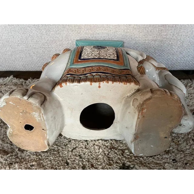 Elephant Plant Door in Ceramic For Sale - Image 3 of 7