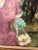 Rose Impasto Impressionist Oil on Canvas of Woman With Rose Attributed to Dietz Edzard For Sale - Image 8 of 12