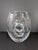 Crystal Vase, Modern, Jeff Leatham, Heavy, Hole in Center, 2010's. Mint For Sale - Image 4 of 8