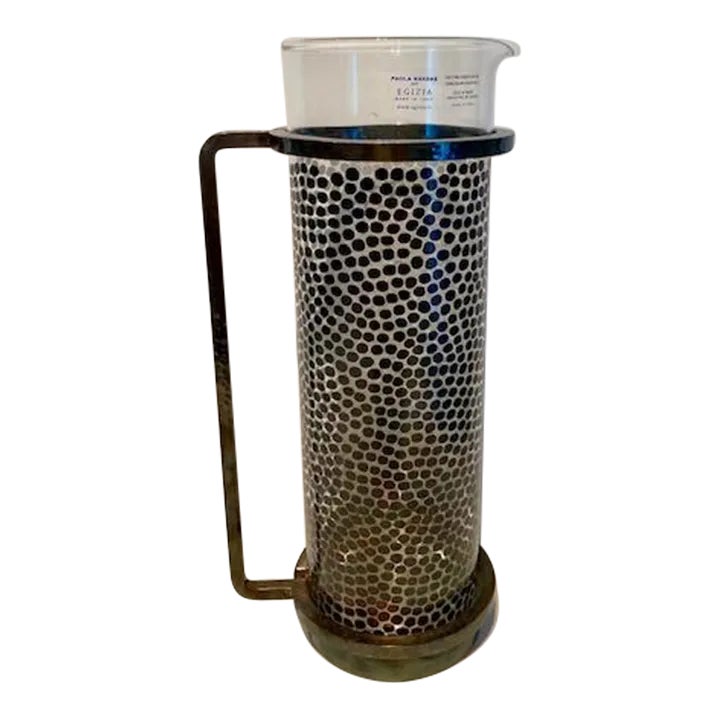 Vintage Art Glass Decanter/Pitcher by Paola Navone for Egizia Chairish