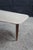 Mid Century Modern Sculptural Travertine Stone Walnut Boomerang Coffee Table MCM For Sale - Image 9 of 15