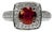 Late 20th Century AGL Certified No Heat Ruby Ring, Size 6.5 For Sale