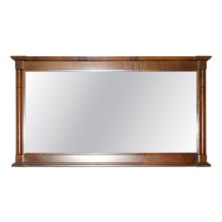 Empire Cherry Wood Wall Mirror from Grange, France For Sale
