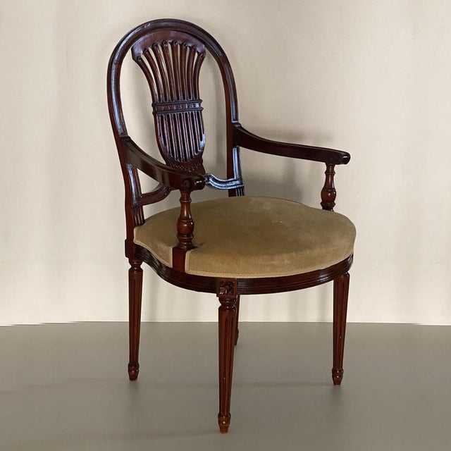 Late 19th Century French Neoclassical Louis XVI Style Dining Room Set, Set of 15 For Sale - Image 10 of 18