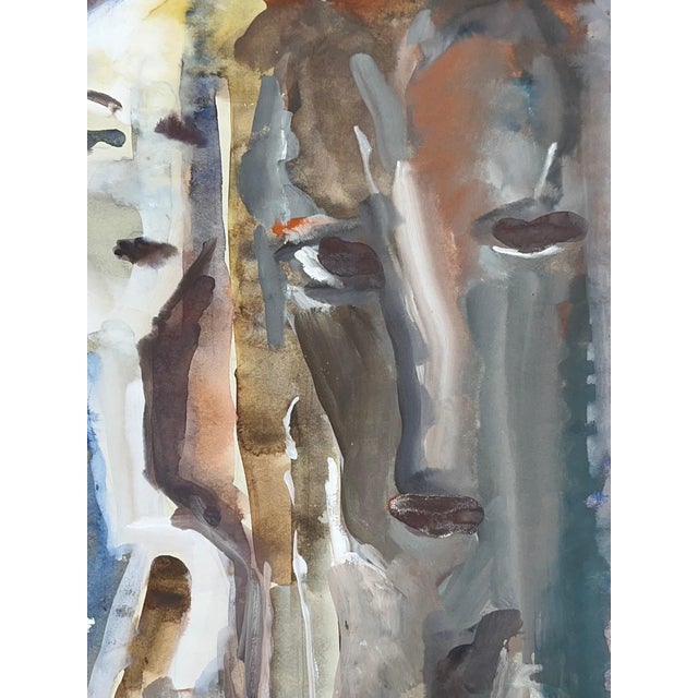 Contemporary Gilbert Pauli, Question, Watercolor on Paper, 1997 For Sale - Image 3 of 9