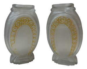 Vintage Vases by Muller Frères, 1930s, Set of 2