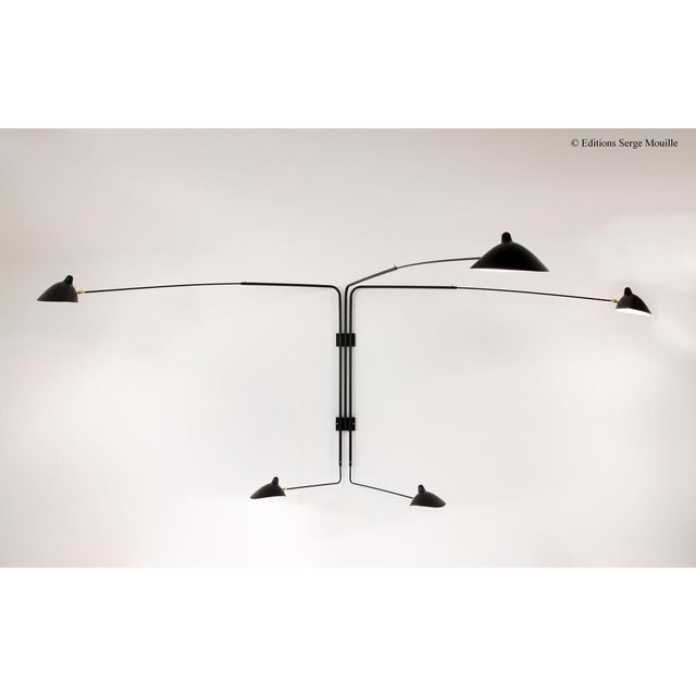 Sconce 2 with Rotating Straight Arms by Serge Mouille For Sale - Image 11 of 14